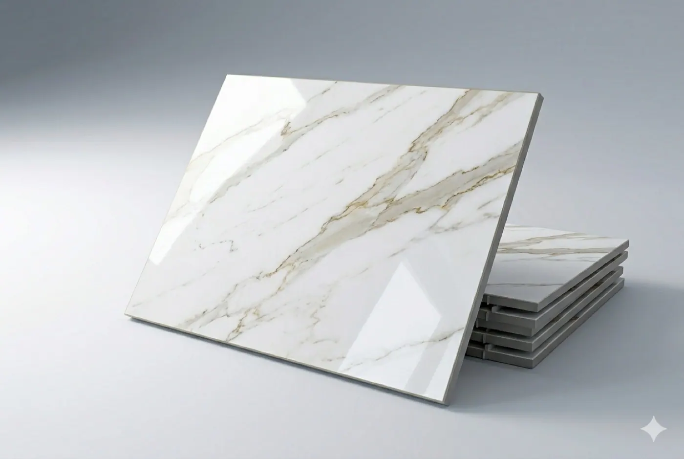 Carreaux effet marbre poli 60×60