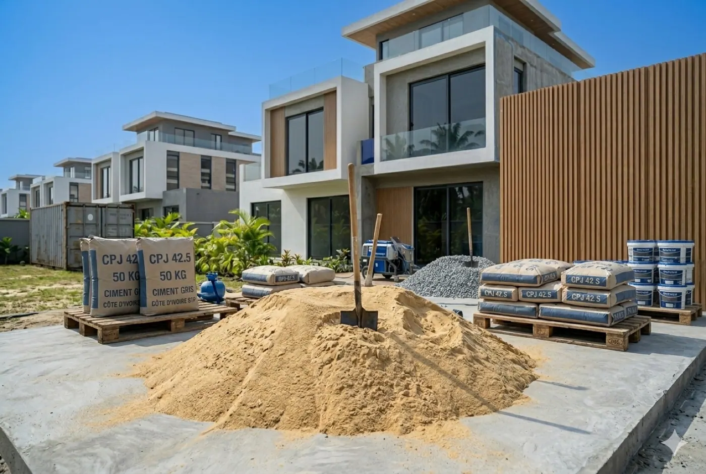 Sable lavé fin — la tonne