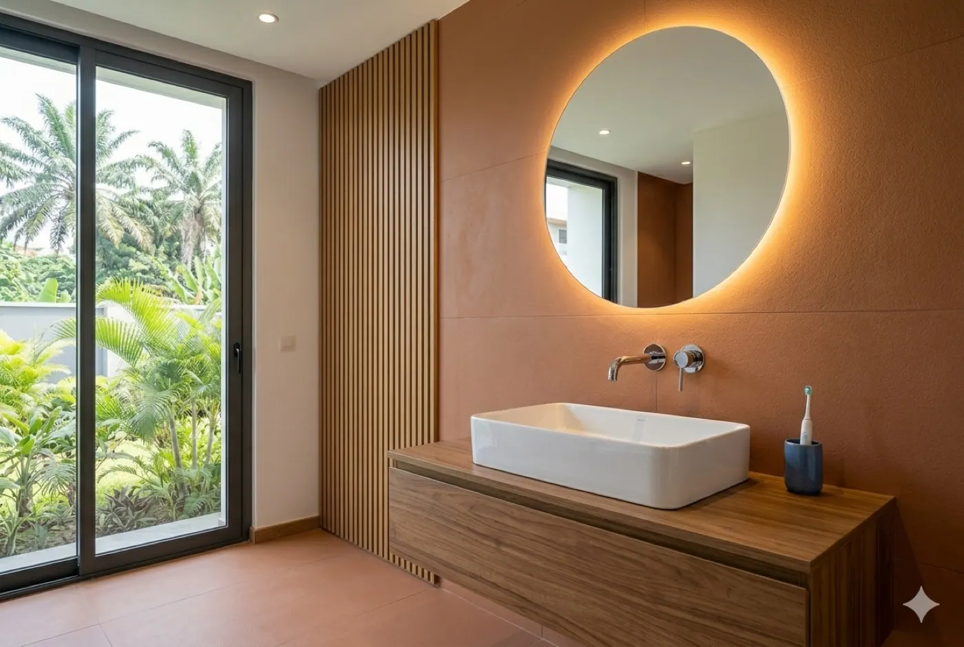 WC suspendu design avec bâti-support